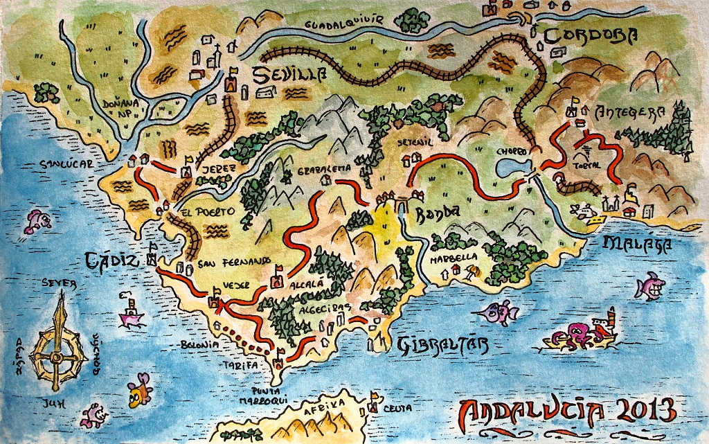 Andalusia 2013 color map