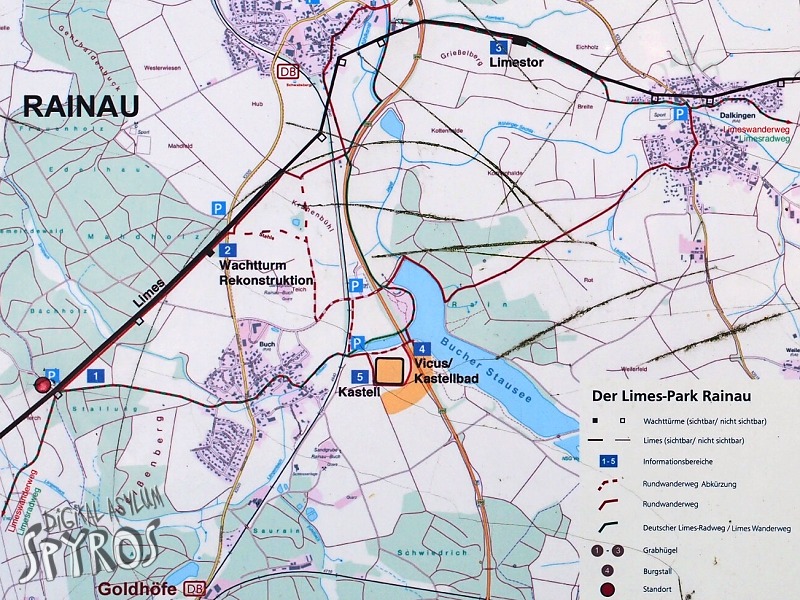 Rainau - Limes Map