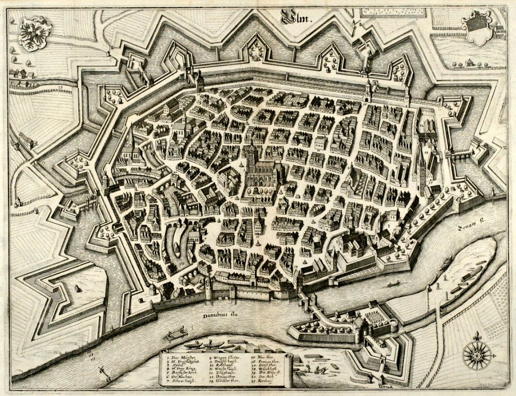 Ulm - Map from 1643