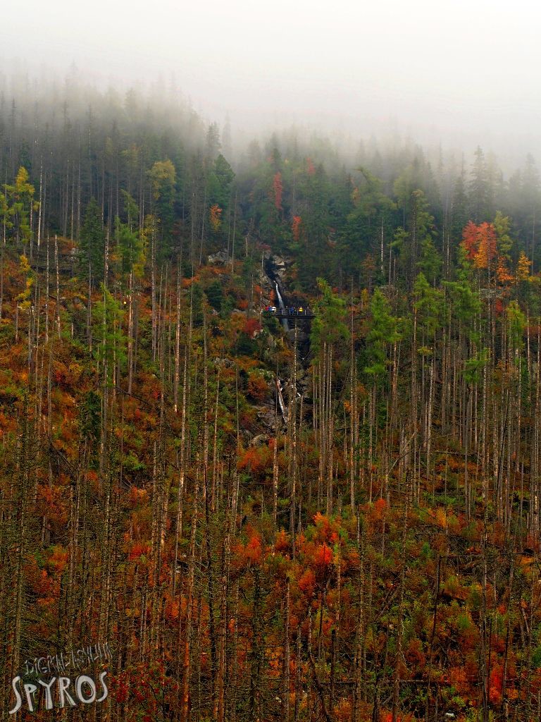 Obrovský vodopád vo Vysokých Tatrách