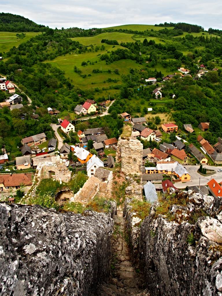 Hrad Lednica - Schodisko v skale